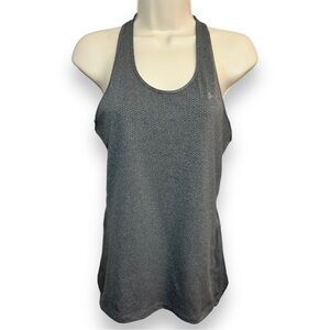 Under Armour Women’s Fitted Heat Gear Racerback Tank Gray Size Medium